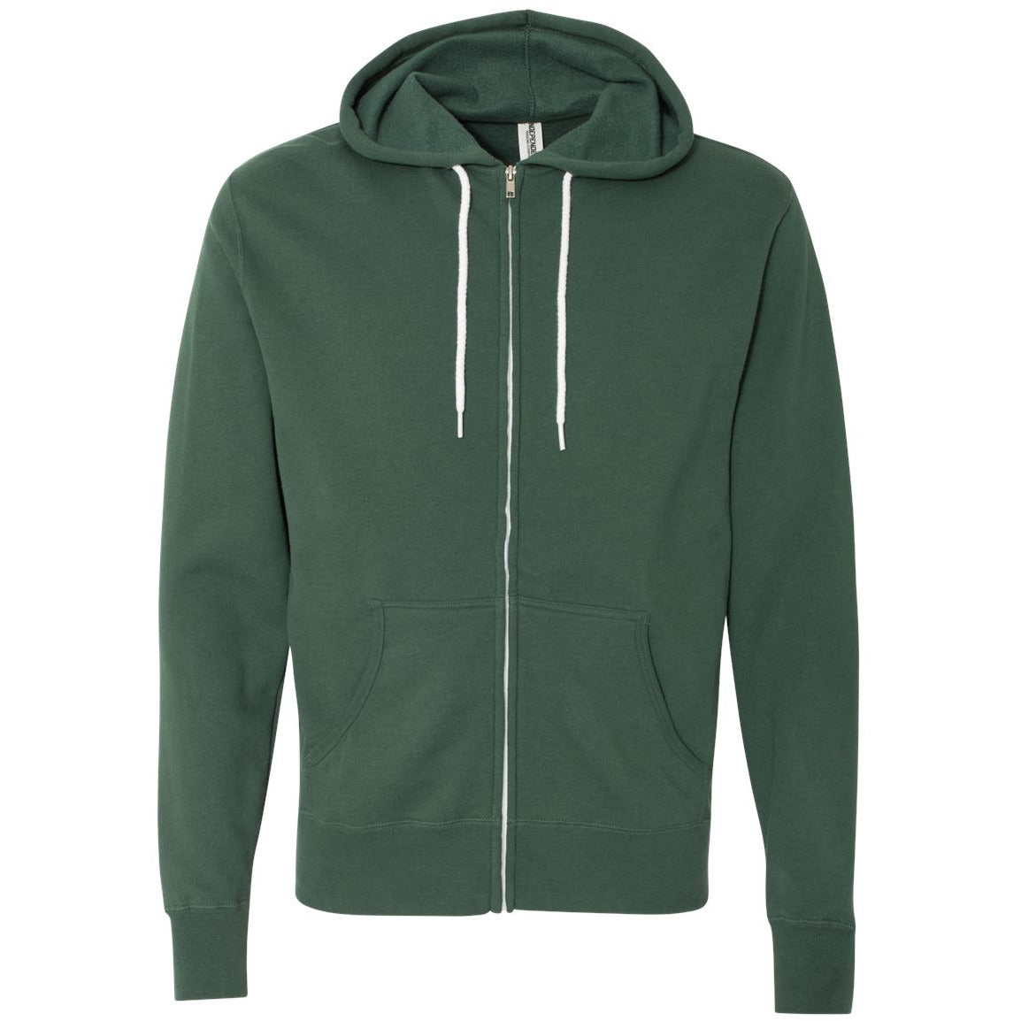 Lightweight Full-Zip Hooded Sweatshirt